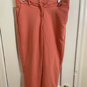 Express Pink Ruffle Dress Pants